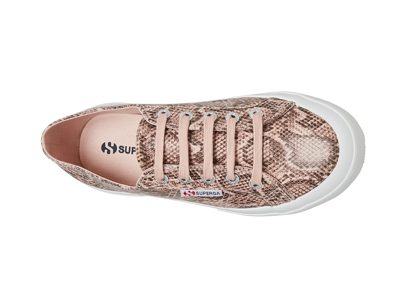 Tenis Feminino Bege/Serpentine - Superga 2750 Faux Snake - VXQAU-9017